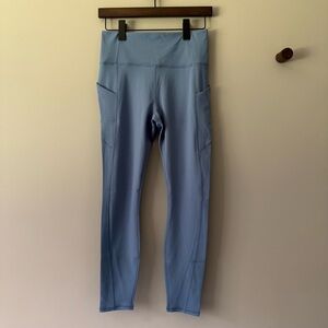 FABLETICS PURELUXE HW FULL LENGTH LEGGINGS WITH POCKETS ELEMENTAL BLUE MED